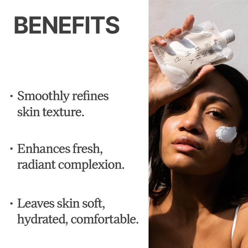 House of Dohwa, White Rice Wash off Facial Mask l Holiday Skincare Essential Korean Skin Care Produced from Domestically Harvested Ingredients, Gentle Hydrating & Soothing l 3.38 fl. Oz - Image 2